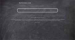Desktop Screenshot of dictiionary.com